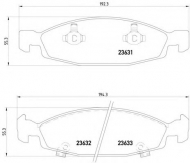 Комплект тормозных колодок HELLA 8DB 355 009-881