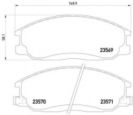 Комплект тормозных колодок HELLA 8DB 355 009-991