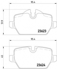 Комплект тормозных колодок HELLA 8DB 355 011-271