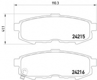 Комплект тормозных колодок HELLA 8DB 355 012-021