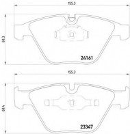 Комплект тормозных колодок HELLA 8DB 355 012-321
