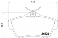 Комплект тормозных колодок HELLA 8DB 355 013-421