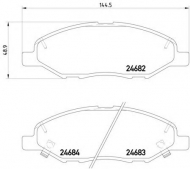 Комплект тормозных колодок HELLA 8DB 355 014-371