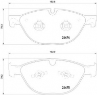 Комплект тормозных колодок HELLA 8DB 355 015-701