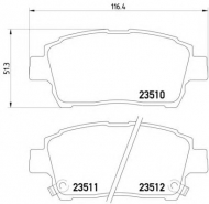 Комплект тормозных колодок HELLA 8DB 355 017-081