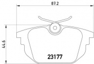 Комплект тормозных колодок HELLA 8DB 355 018-371