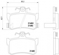 Комплект тормозных колодок HELLA 8DB 355 018-611