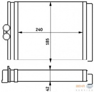 Теплообменник BEHR HELLA SERVICE 8FH 351 313-151