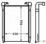 Теплообменник BEHR HELLA SERVICE 8ML 376 727-631