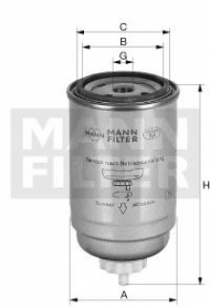 Фильтр MANN-FILTER WK 842
