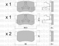 Комплект тормозных колодок METELLI 22-0173-1