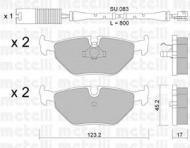 Комплект тормозных колодок METELLI 22-0180-0K