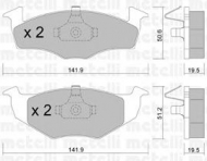 Комплект тормозных колодок METELLI 22-0206-1