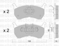 Комплект тормозных колодок METELLI 22-0231-0