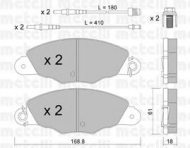 Комплект тормозных колодок METELLI 22-0334-0