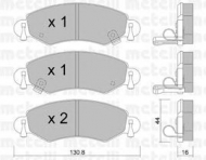 Комплект тормозных колодок METELLI 22-0339-0