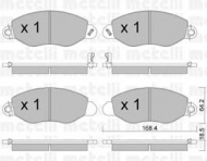 Комплект тормозных колодок METELLI 22-0536-0