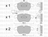 Комплект тормозных колодок METELLI 22-0548-0