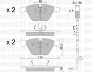 Комплект тормозных колодок METELLI 22-0558-0K