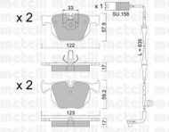Комплект тормозных колодок METELLI 22-0561-1K