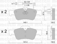 Комплект тормозных колодок METELLI 22-0568-0K