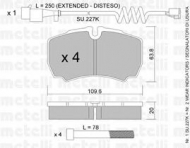 Комплект тормозных колодок METELLI 22-0604-1K