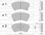 Комплект тормозных колодок METELLI 22-0623-0