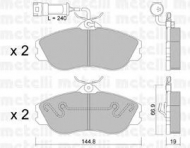 Комплект тормозных колодок METELLI 22-0663-1