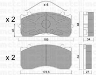 Комплект тормозных колодок METELLI 22-0583-1