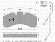 Комплект тормозных колодок METELLI 22-0650-1K