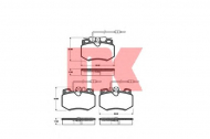 Комплект тормозных колодок NK 221942