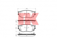 Комплект тормозных колодок NK 223244