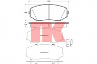 Комплект тормозных колодок NK 223256
