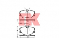 Комплект тормозных колодок NK 223318