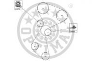 Ременный комплект OPTIMAL SK-1012