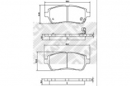Комплект тормозных колодок MAPCO 6881