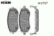 Комплект тормозных колодок ICER 181717