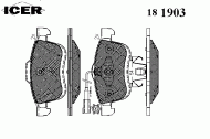 Комплект тормозных колодок ICER 181903