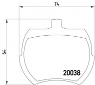 Комплект тормозных колодок PAGID T0569
