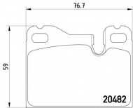 Комплект тормозных колодок PAGID T1072