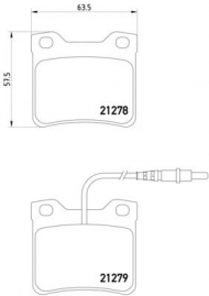 Комплект тормозных колодок PAGID T1038