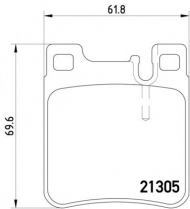 Комплект тормозных колодок PAGID T1050