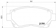 Комплект тормозных колодок PAGID T3053