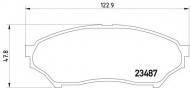 Комплект тормозных колодок PAGID T1257