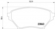Комплект тормозных колодок PAGID T1336