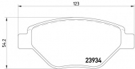 Комплект тормозных колодок PAGID T1374