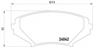 Комплект тормозных колодок PAGID T1402