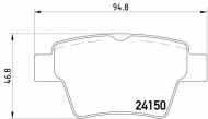 Комплект тормозных колодок PAGID T1496