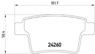 Комплект тормозных колодок PAGID T1534