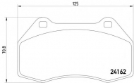 Комплект тормозных колодок PAGID T1532
